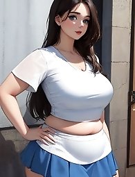 A tattooed elderly woman poses naked in a series of images.